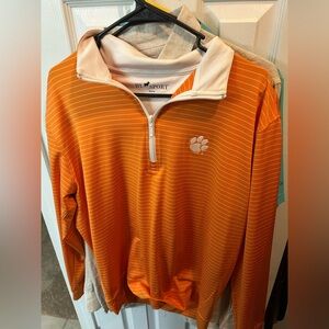 Clemson quarter zip pull over